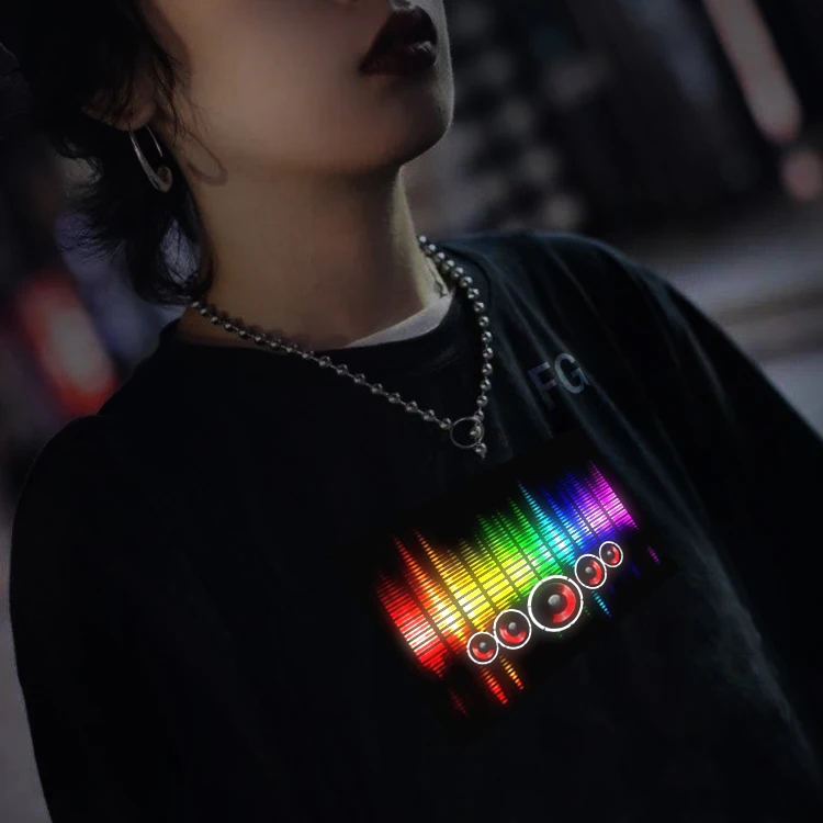 el t-shirt sound activated equalizer t shirt