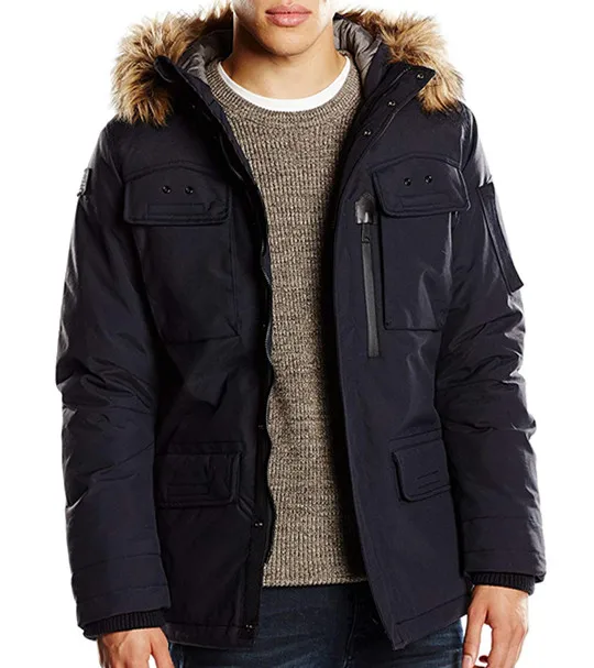 Wholesale Clothing Mens Parka Long Style Anorak Jacket With Hood Abrigo De Invierno Chaquetas