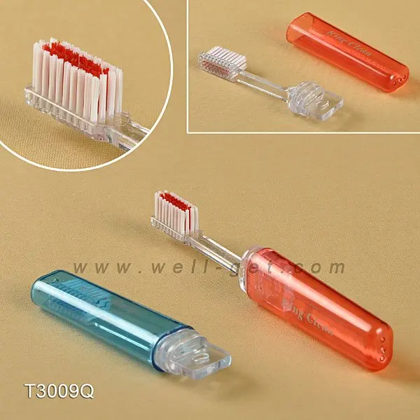 2021 Approval OEM Logo Print High Demand Foldable Travel Toothbrush T3009