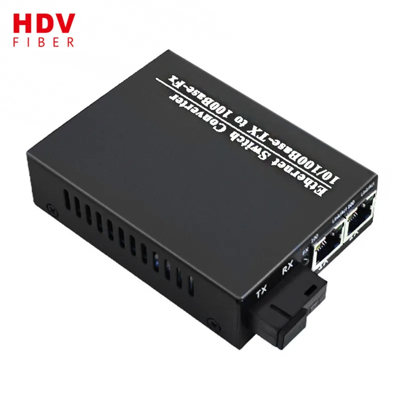 Фабрики Китая 2 порта gigabit интернет волоконно-оптический к rj45 media converter