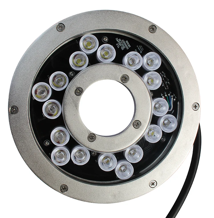54w/72w rgb/rgbw 24v 4in1 leds outdoor IP68 waterproof underwater donut led fountain light