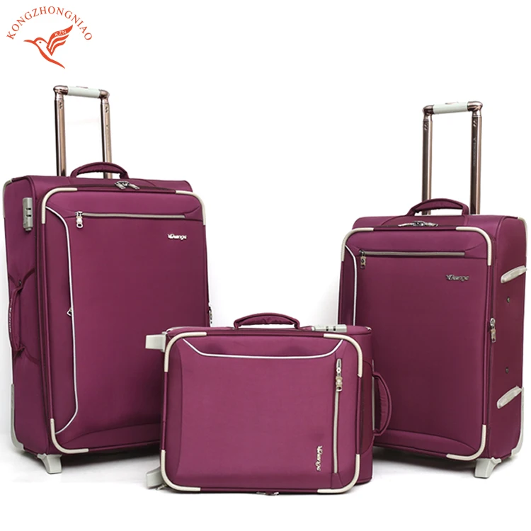 
Fashion customized design softside handle luggage 3 set 