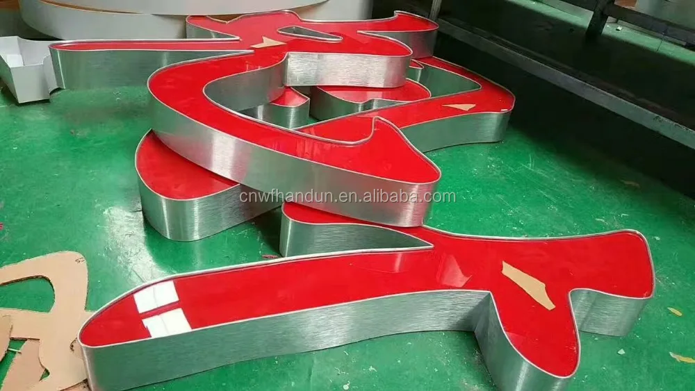 Алюминиевая катушка channelume с цветным покрытием, 3D буквенная отделка