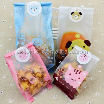 Custom transparent food grade plastic bread packaging bag for peanuts