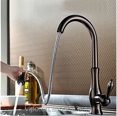 
Кухонный Смеситель античный вытяжной смеситель/предварительно промытый латунный масляный прорезиненный Бронзовый кухонный смеситель античный вытяжной смеситель 