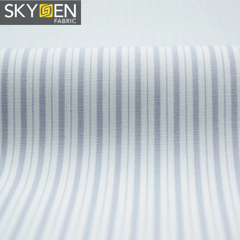 Новинка, популярная текстильная Мужская рубашка, одежда, тканая рубашка, чесаный 100% хлопок, полосатая ткань из Китая