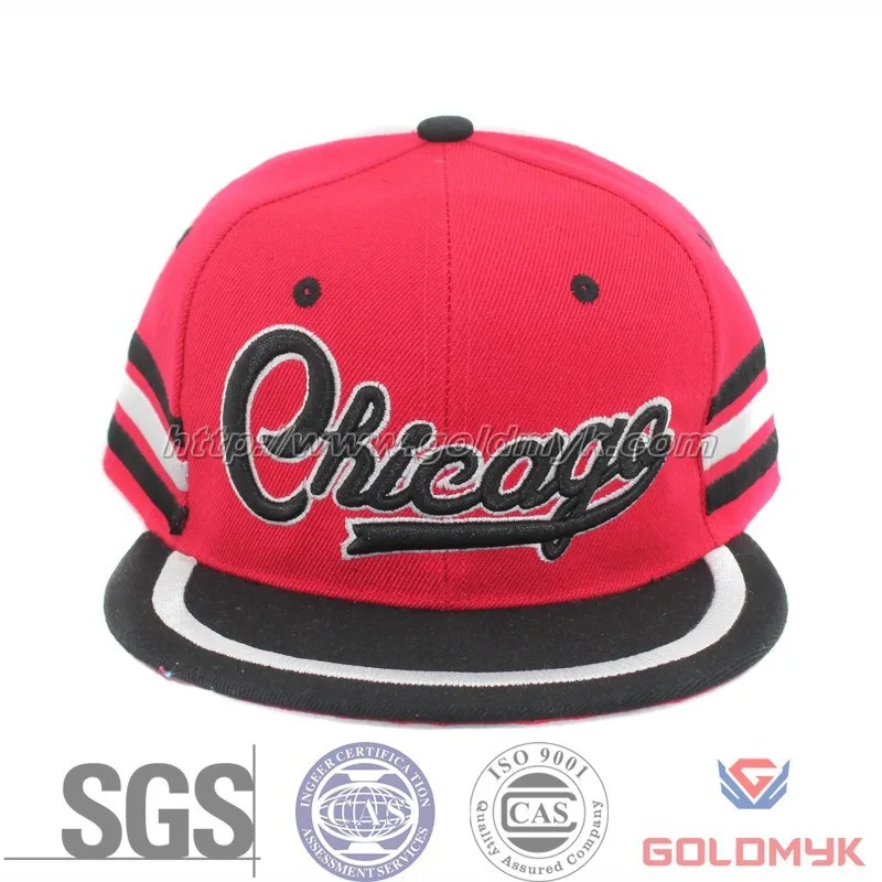 
wholesale chicago cap and embroidery flat bill cap 