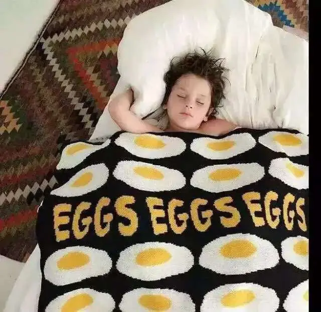 Ins марки 100% хлопок яйца одеяло для постельные принадлежности дети дети вязка крючком трикотаж младенцы Newbore одеяло 120 X 130 см
