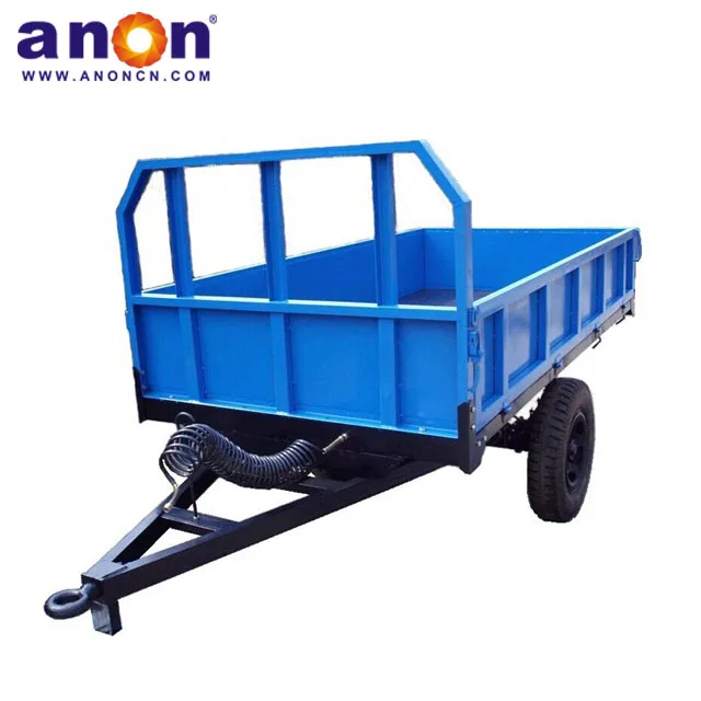 ANON 2 wheel hydraulic dump 10 ton small farm trailer