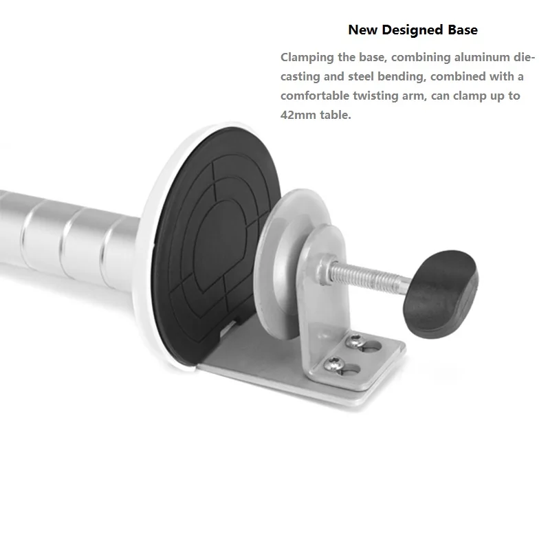 
BUBM Adjustable Aluminum Desk Top Monitor Stand Laptop Rack Arm Holder 