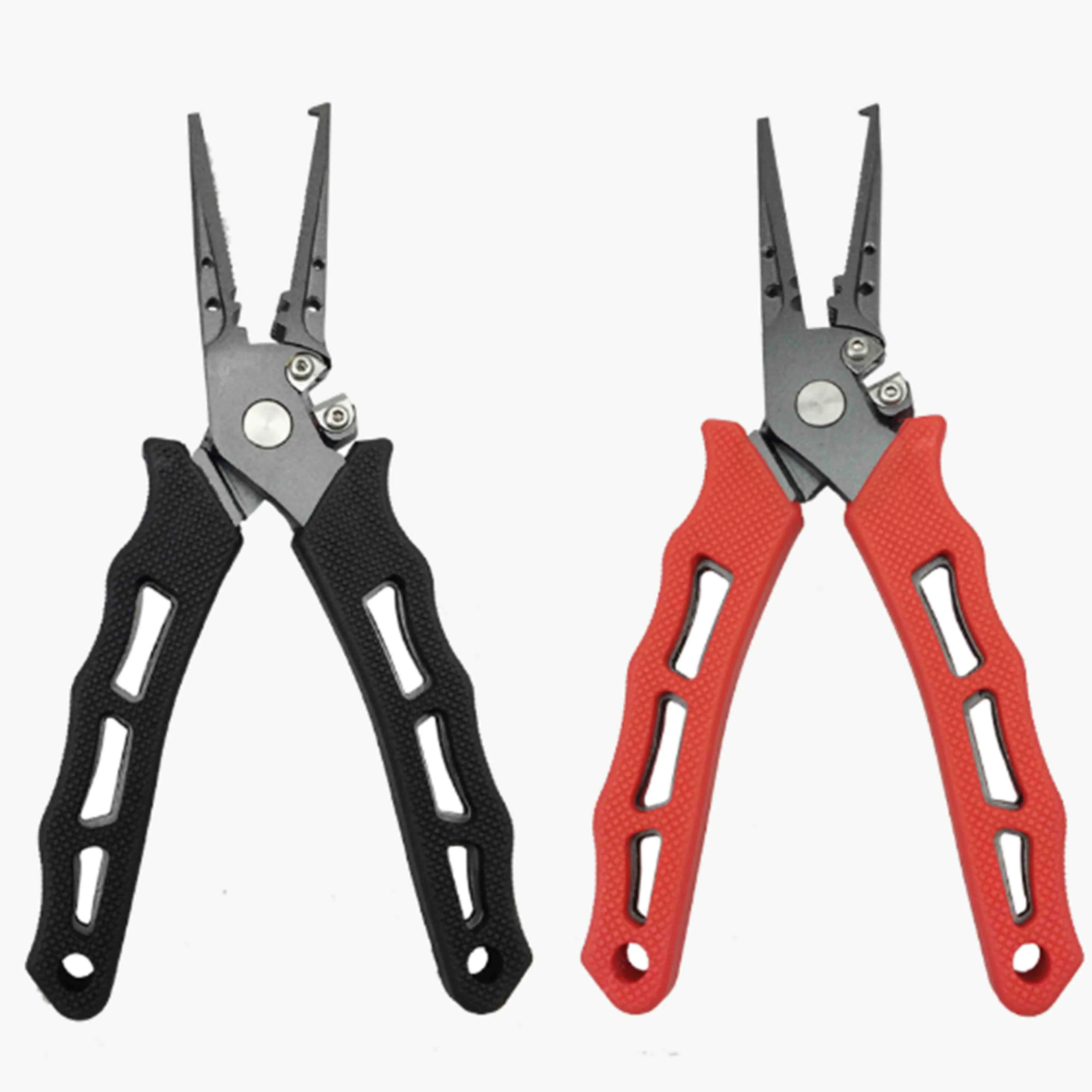 with Non-slip TPR handle,for lure\fly\boating fishing,tools, Muti-Function Fishing Pliers Hook Remover Split Ring