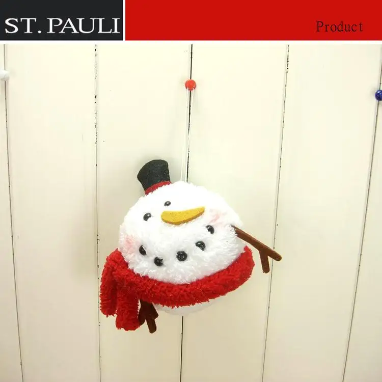 
customize hot item christmas lighted snowman head for holiday decoration 