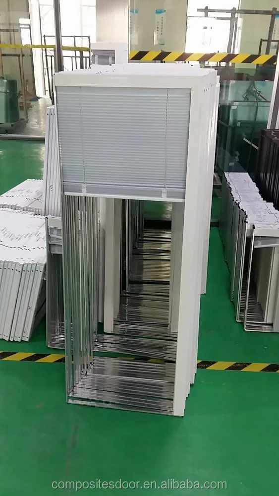 door and aluminum magnetic integrated blinds window