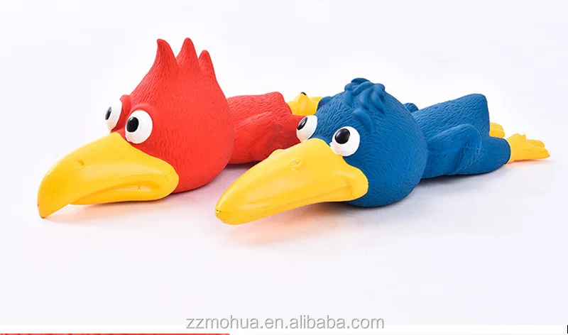 Прочная латексная жевательная игрушка Toucan милая аллигаторная птица аксессуары для домашних животных собак резиновые игрушки