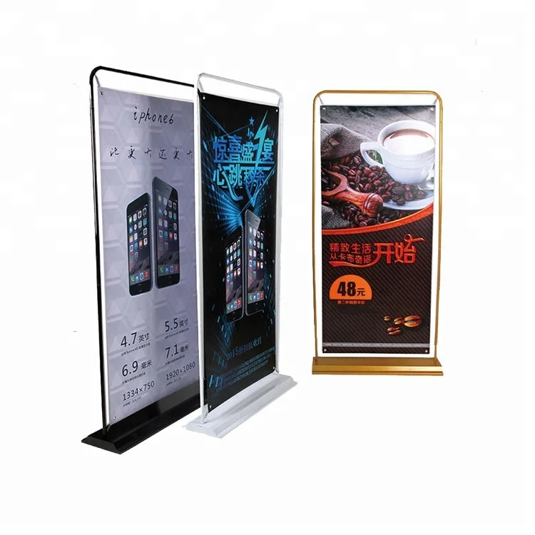 Advertising Door Frame Type Display Banner Stand With Waterbase