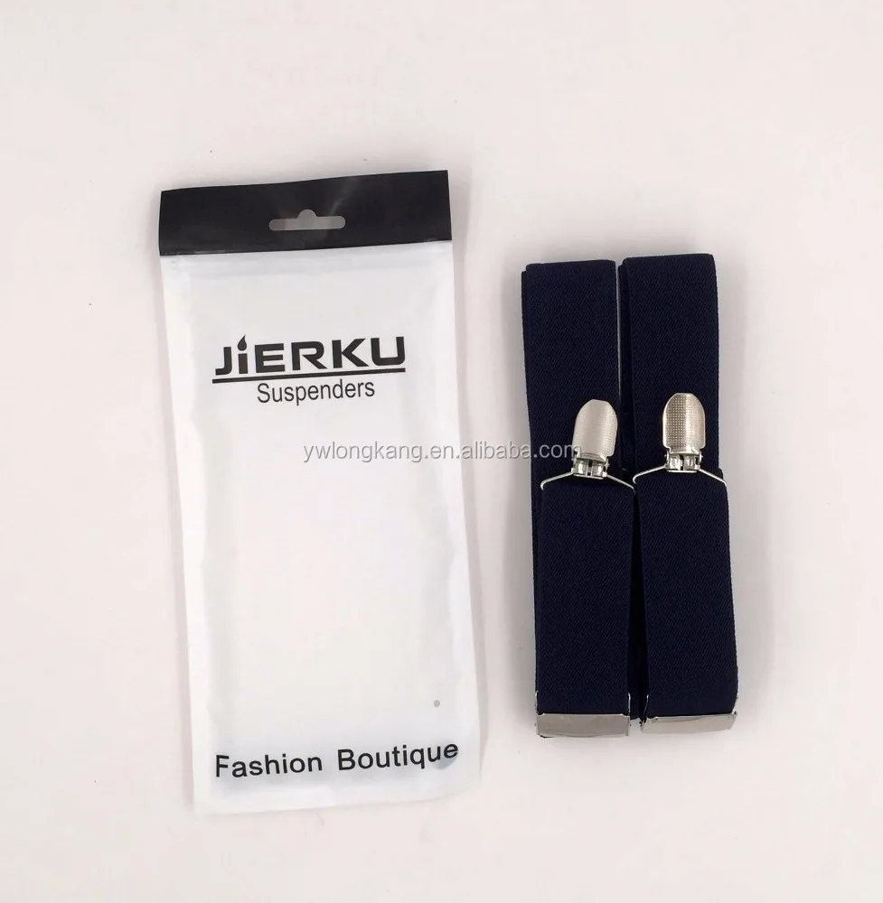 
Navy blue color X back braces suspenders 3.5cm suspenders 