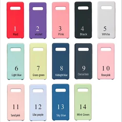 Wholesale  original Liquid Silicone Case for samsung s9 plus S9p S8 S8p Mobile Phone cover with logo  free shipping