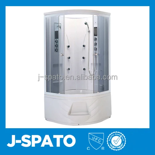 2015 Luxury Cheap Double Computer Controllors Whirlpool Bath Movable Sliding Glass Steam Shower Room JS-836