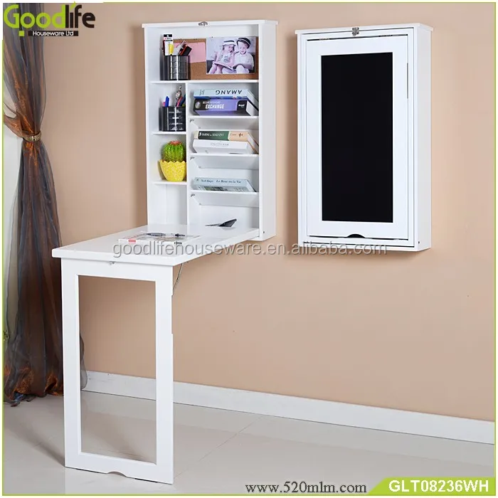 Wooden factory furniture wall table with writing board