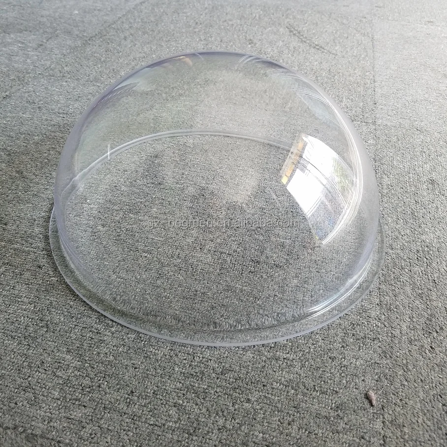 Guangzhou clear and high light transmittance round plastic dome