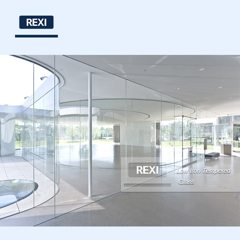 3mm-19mm Clear Low Iron Tempered Glass Toughened Float Glass