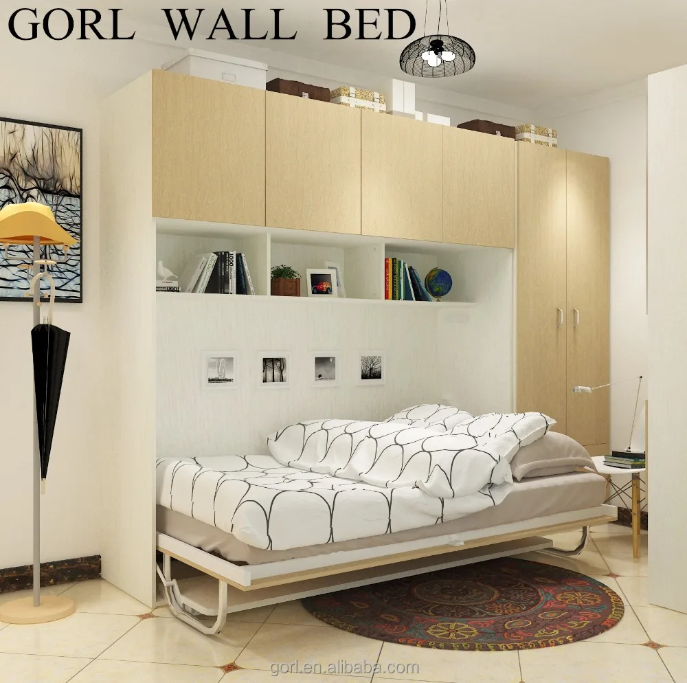 Gorl Furniture hot sale high quality wall bed murphy bed folding for saving space,CF126/SZ