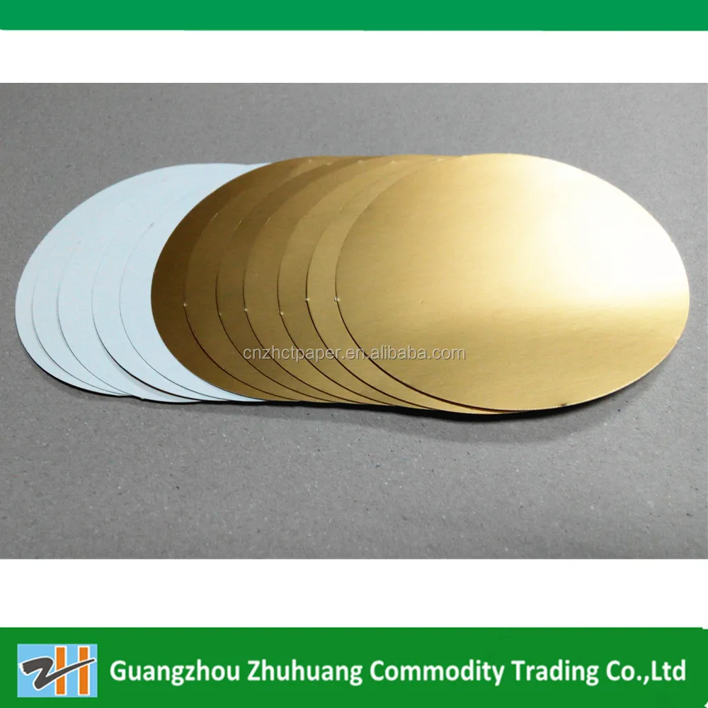 Golden color metallized card paper