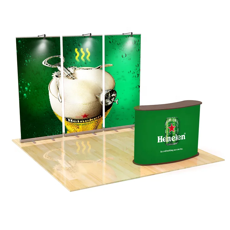 Aluminum custom logo printing 3x3 size exhibition stand trade show 10x10 display booth