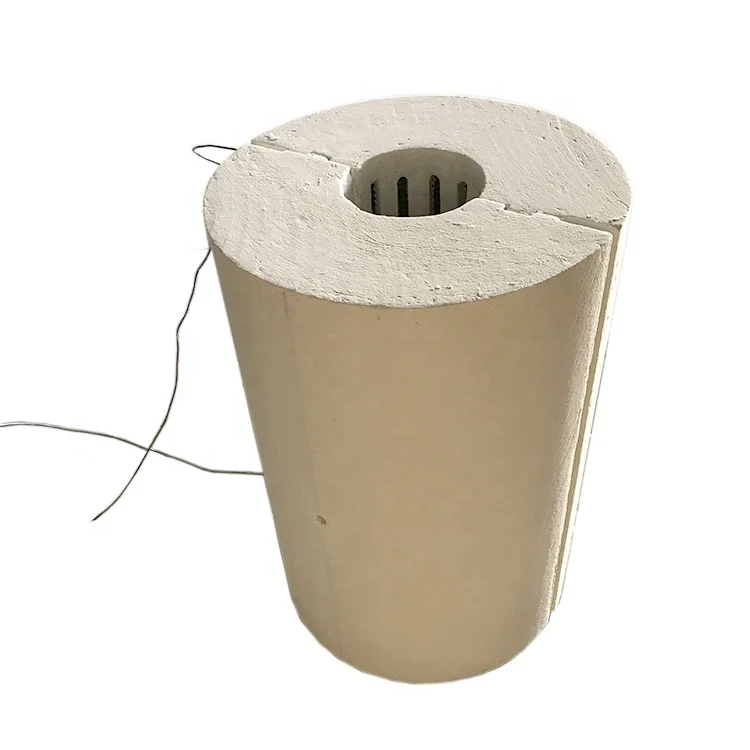 insulation ceramic fiber heating tube / panel & furnace chamber