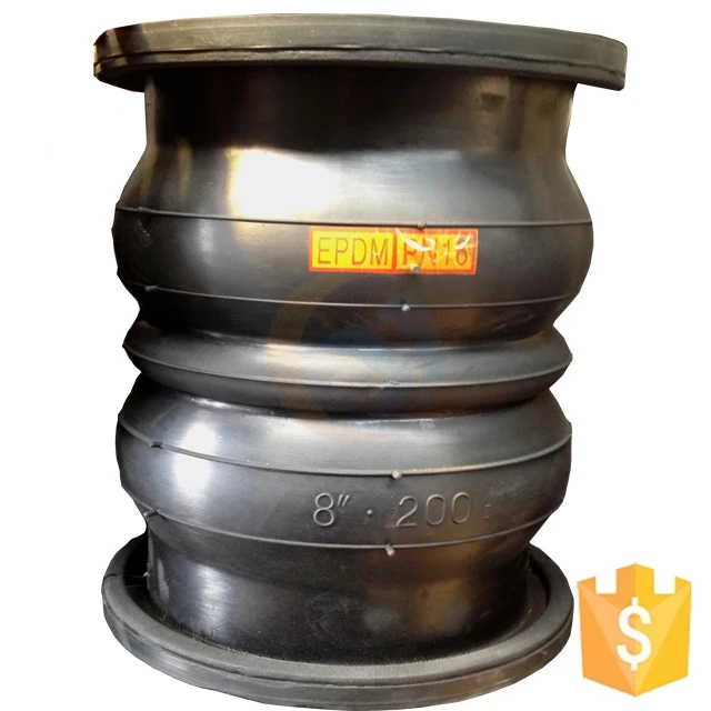 Equal Forged  Galvanized Flange Pipe Fitting twin sphere rubber expansion joint