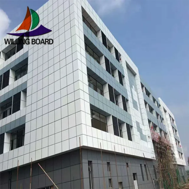 through color fibre cement panel for exterior cladding
