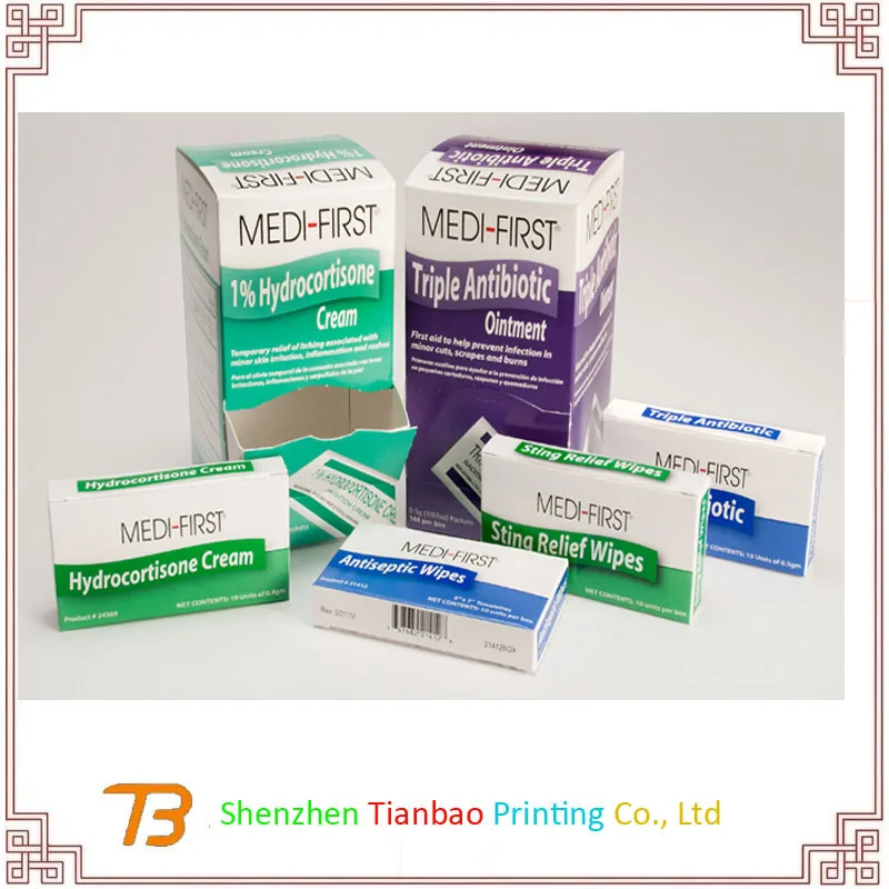Factory cheap accept customized medicine pharmaceutical box packaging
