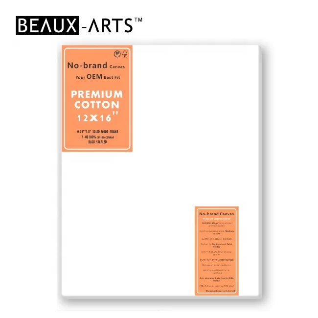 Хорошая цена, растягивающийся Холст из 0,75 хлопка с умеренной текстурой, 1,5 * 100% дюймов, тройной Прайм, для художников, масло, акрилы и алкиды, 7 унций