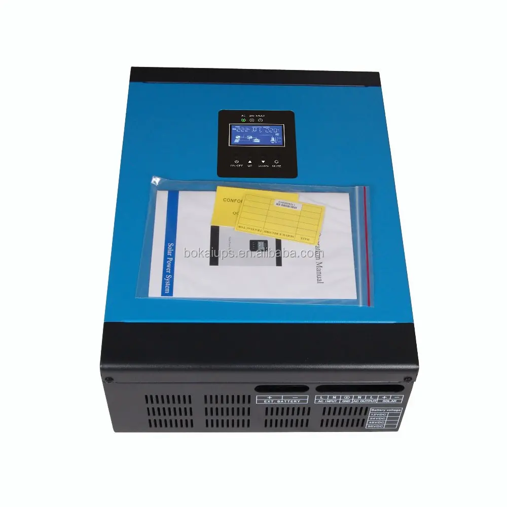 2000w off grid hybrid AVR output MPPT micro solar inverter with mppt charge controller