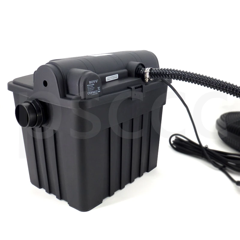 
BOYU YT-6000 YT6000. Koi pond special biochemical filter pond gardening biological filtration barrel with UV germicidal lamp 