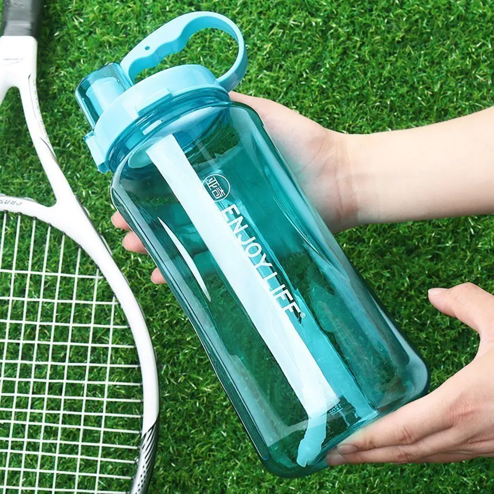 1/1.5/2L Tritan Plastic Bottle Portable Sports Water Bottles Leakproof Travel Space Cup