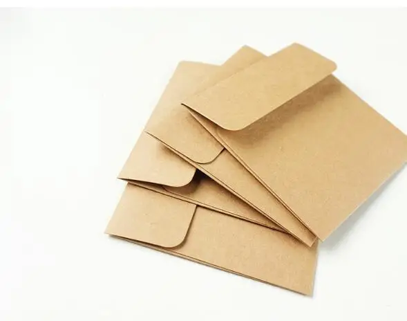 Kraft CD Paper Case Blank Kraft Envelopes Natural Color Plain Kraft Paper Envelope CD/DVD Paper bag