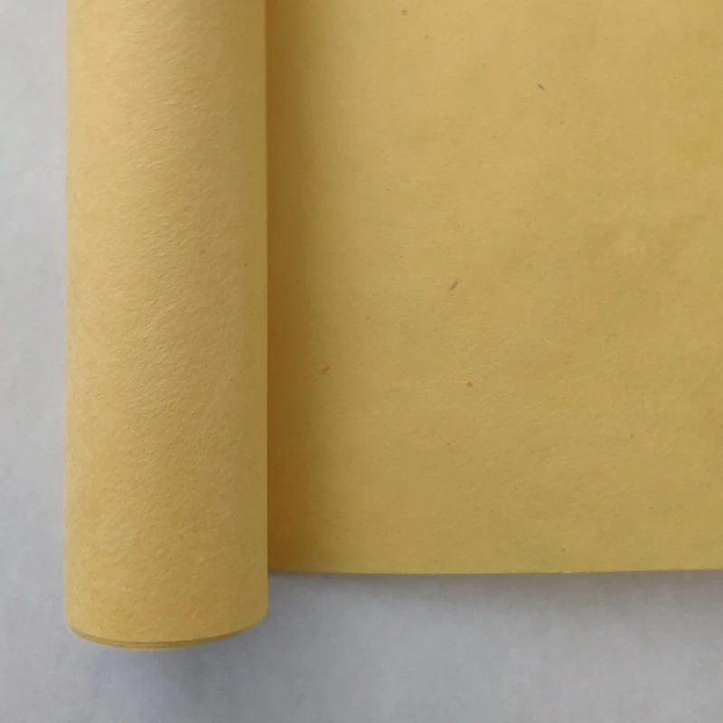light yellow eco friendly super quality 40gsm machine made korean hanji mulberry rice wrapping paper