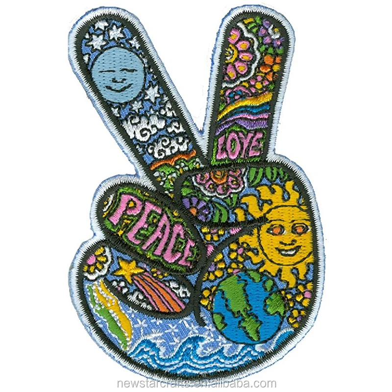 Celestial Peace Hand Manual Embroidered Patch