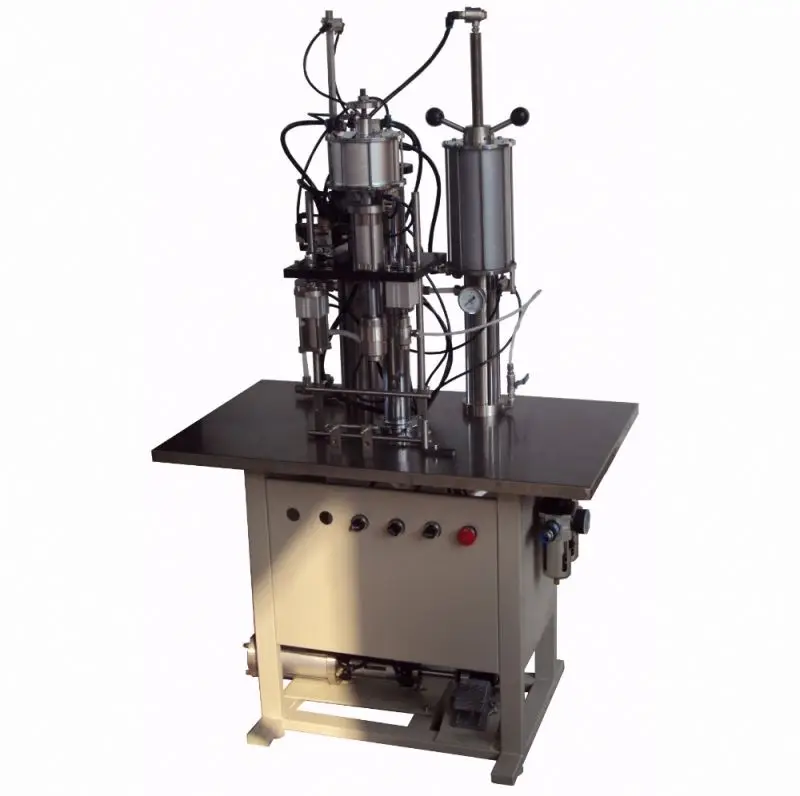 Semi Automatic Aerosol Propellant Filling Machine/semi auto gas filling machine