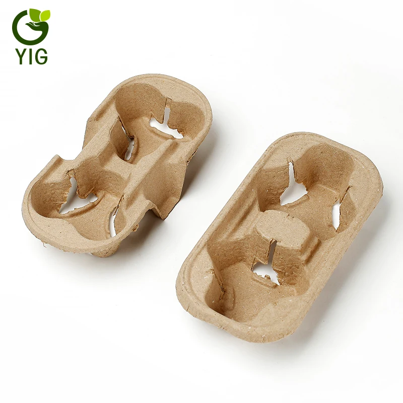 
Disposable Eco-friendly Biodegradable Coffee Cups Tray 