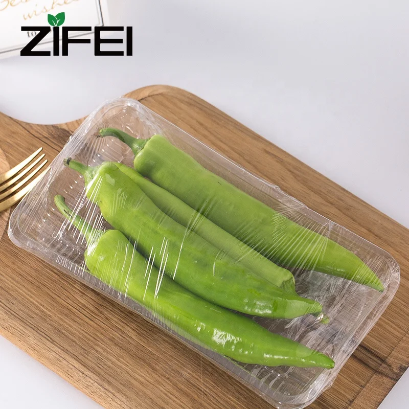 Disposable PET frozen food packaging big food plastic boxes used for fruit