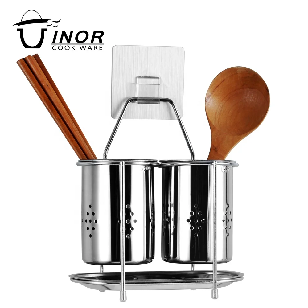 spoon and chopsticks storage stainless steel cutlery holder for table