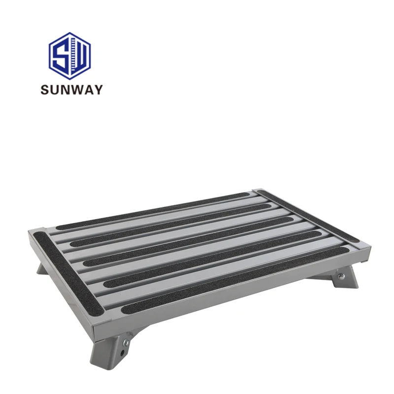 Aluminum Folding Platform Steps RV Step Stool with Anti-Slip Surface