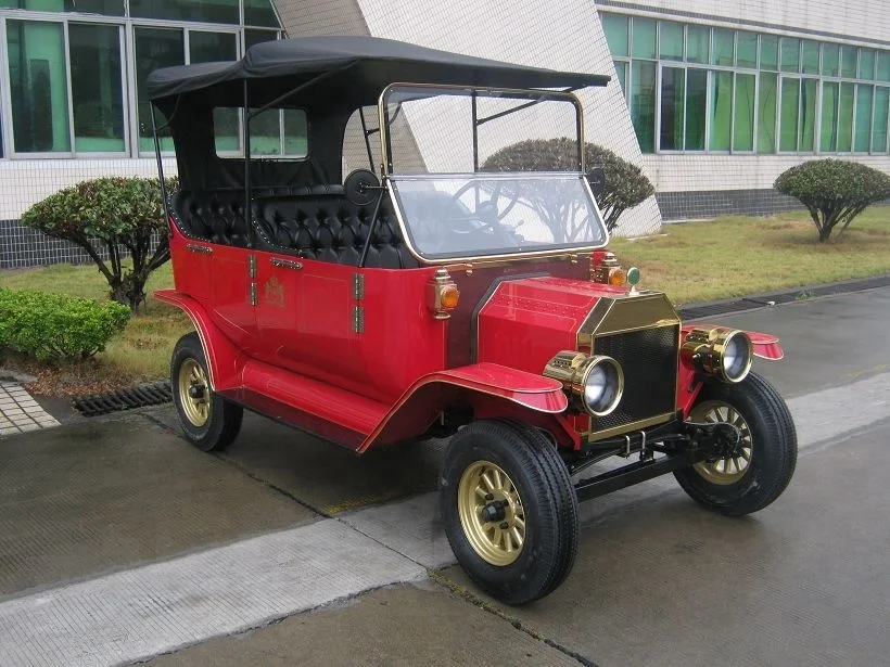 Sightseeing 48V 5KW Electric Battery Powered Golf Car 4 Seater Buggy Car