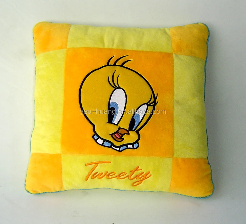 Custom OEM tweety square pillow and cushion