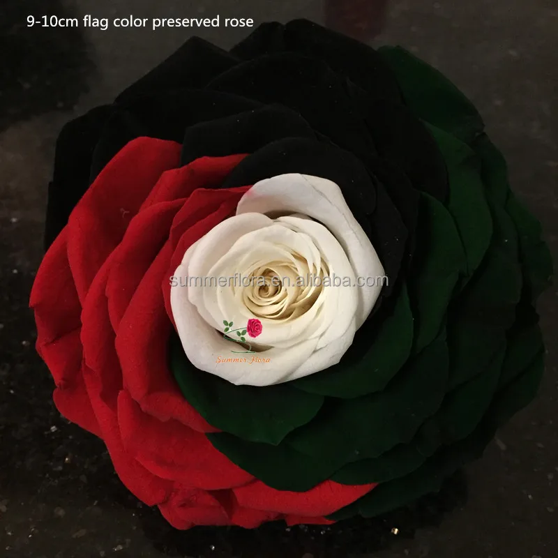 uae national flag color long time lasting fresh roses preserved flowers