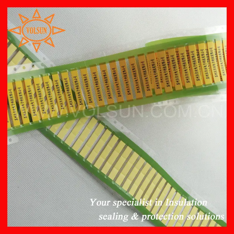 White Heat shrinkable cable identification marker sleeves