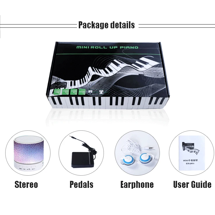 Cheap 88-key piano hand roll piano portable with Microphone