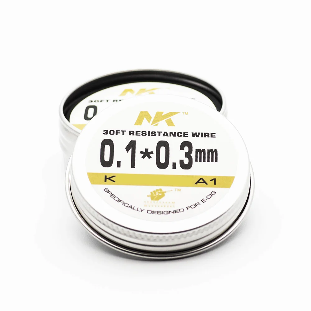 NK KA1 ribbon wire 0.1*0.3mm 30ft 0cr25al5 resistance wire fecral heating electrical ribbon wire
